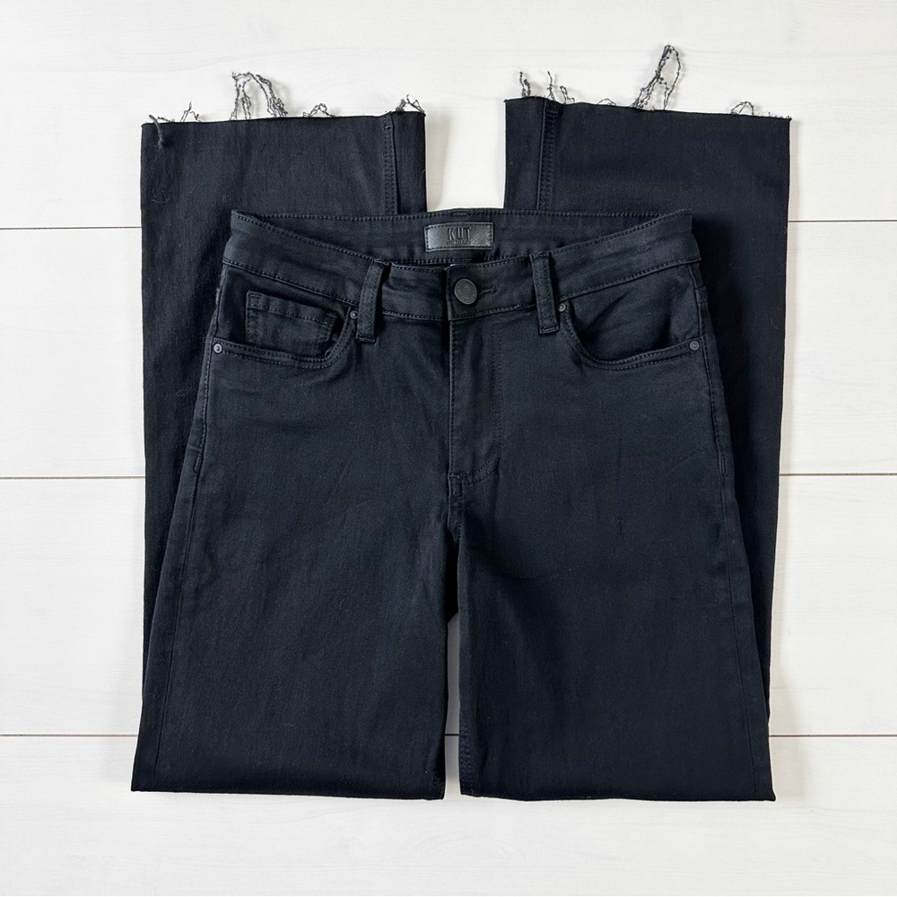 Kut from the Kloth Black Ankle Flare Jeans